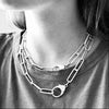 collier "grande croix brute" grosse chaine