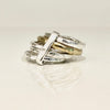 Bague multi anneaux en argent et laiton massif. Finitions brutes et organiques - Isabelle Salvador, statement jewelry