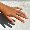Bague multifils en argent et laiton. Isabelle Salvador, bijoux à forte personnalité. 