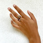 Bague originale, réalisée en bronze massif - Isabelle Salvador Jewelry - Bijoux femmes actuelles