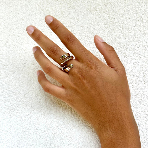 Bague originale, réalisée en bronze massif - Isabelle Salvador Jewelry - Bijoux femmes actuelles