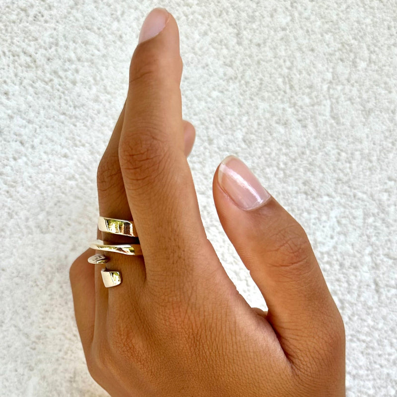 Bague originale, réalisée en bronze massif - Isabelle Salvador Jewelry - Bijoux femmes actuelles