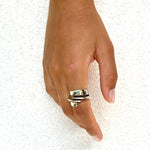 Bague originale, réalisée en argent ou  bronze massif - Isabelle Salvador Jewelry - Bijoux femmes actuelles