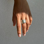 Bague anneau en argent massif (925) de la collection "Galets" Isabelle Salvador, bijou de créateur homme et femme