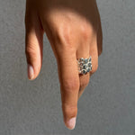 Bague anneau en argent massif (925) de la collection "Galets" Isabelle Salvador, bijou de créateur homme et femme