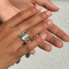 Bague anneau en argent massif (925) de la collection "Galets" Isabelle Salvador, bijou de créateur homme et femme