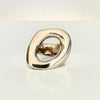 Bague ellipse ajustable en bronze massif - Isabelle Salvador Statement 