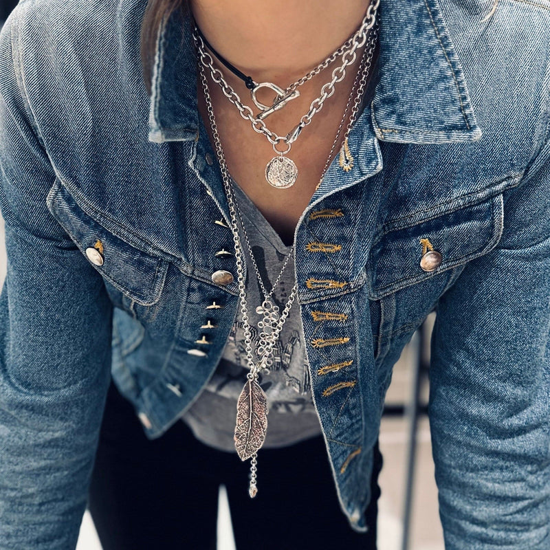 collier "feuille de sauge"