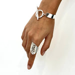 Bague pour femme en argent massif de la collection "Galets" Isabelle Salvador bijoux créateur