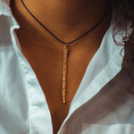 Pendentif collier ras de cou en argent 925 ou version Gold, de la collection "caviar" Isabelle Salvador, bijoux de créateur