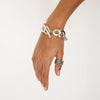 Bracelet original à grosses mailles massives, réalisé en argent ou en bronze massif - Isabelle Salvador Jewelry - Bijoux contemporains